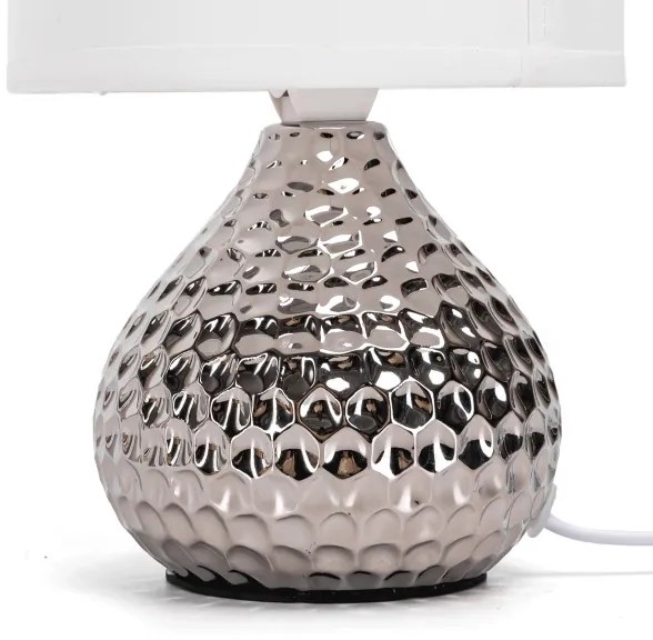 Aigostar - Lampada da tavolo 1xE14/40W/230V cromo