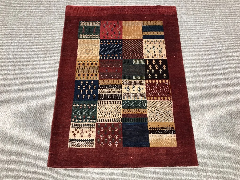 Gabbeh Tappeto 140 x 100 (Iran) Annodato A Mano