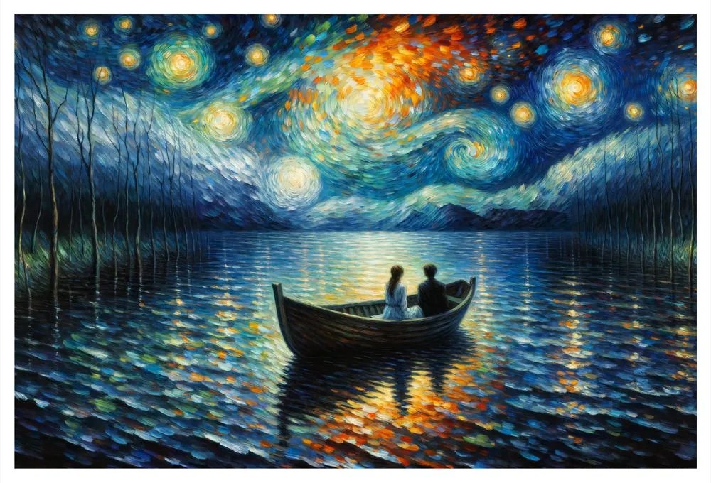 Quadro su tela – Romanticismo sotto il cielo stellato