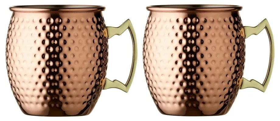 Tazze in set color rame in acciaio 400 ml 2 pz Moscow Mule – Lyngby Glas