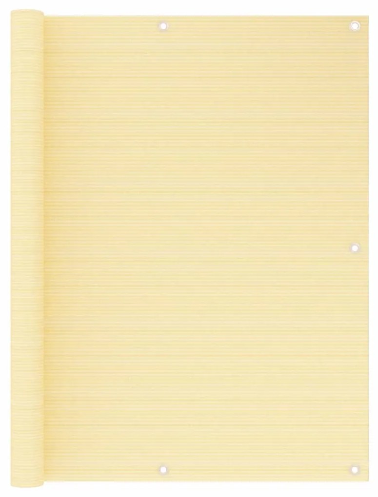 Paravento Da Balcone Beige 120x500 Cm İn Hdpe /