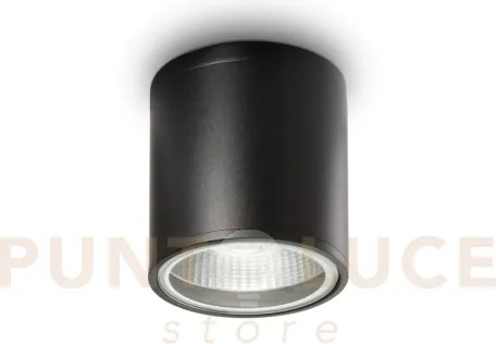 Gun faretto da esterno ip55 1 luce attacco gu10 nero