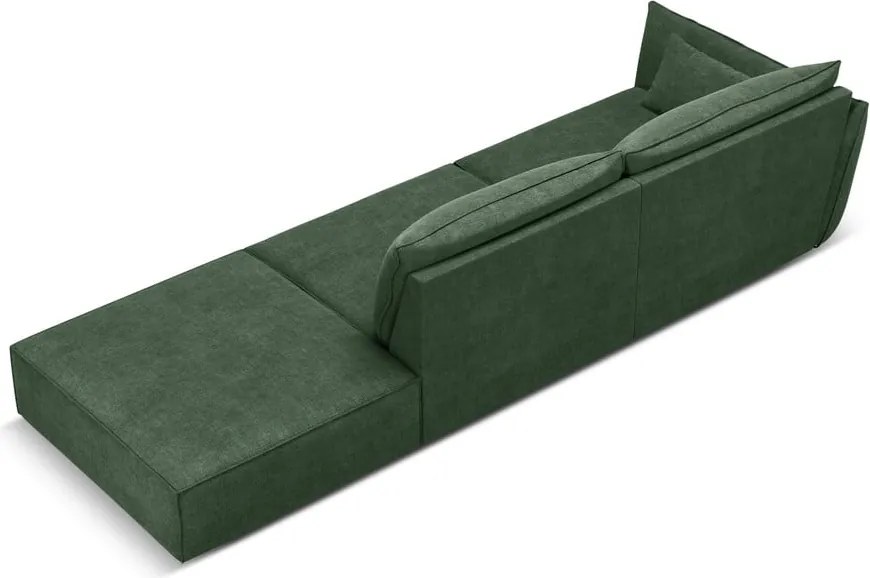 Divano angolare verde scuro Vanda - Mazzini Sofas