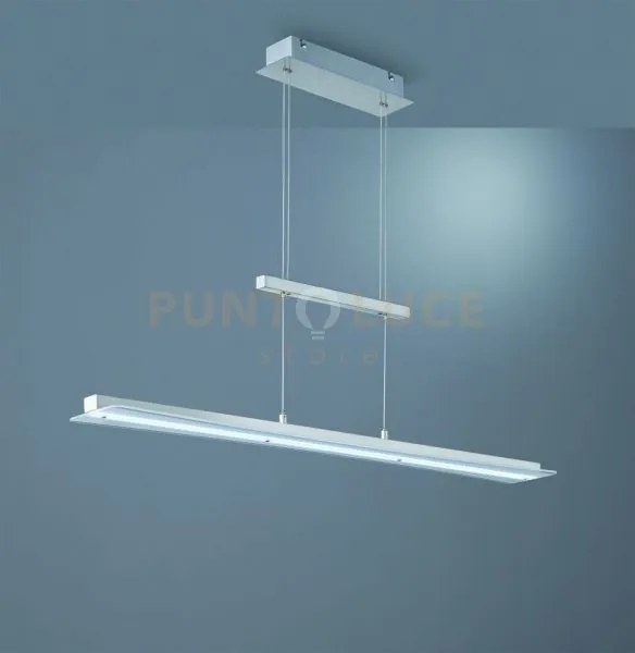 Smash sospensione led 18w 1980lm, 3000+4000+5000+6500k acciaio sati...