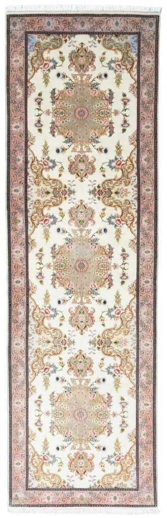Tabriz Tappeto persiano 300x90 Beige (Iran) Annodato A Mano