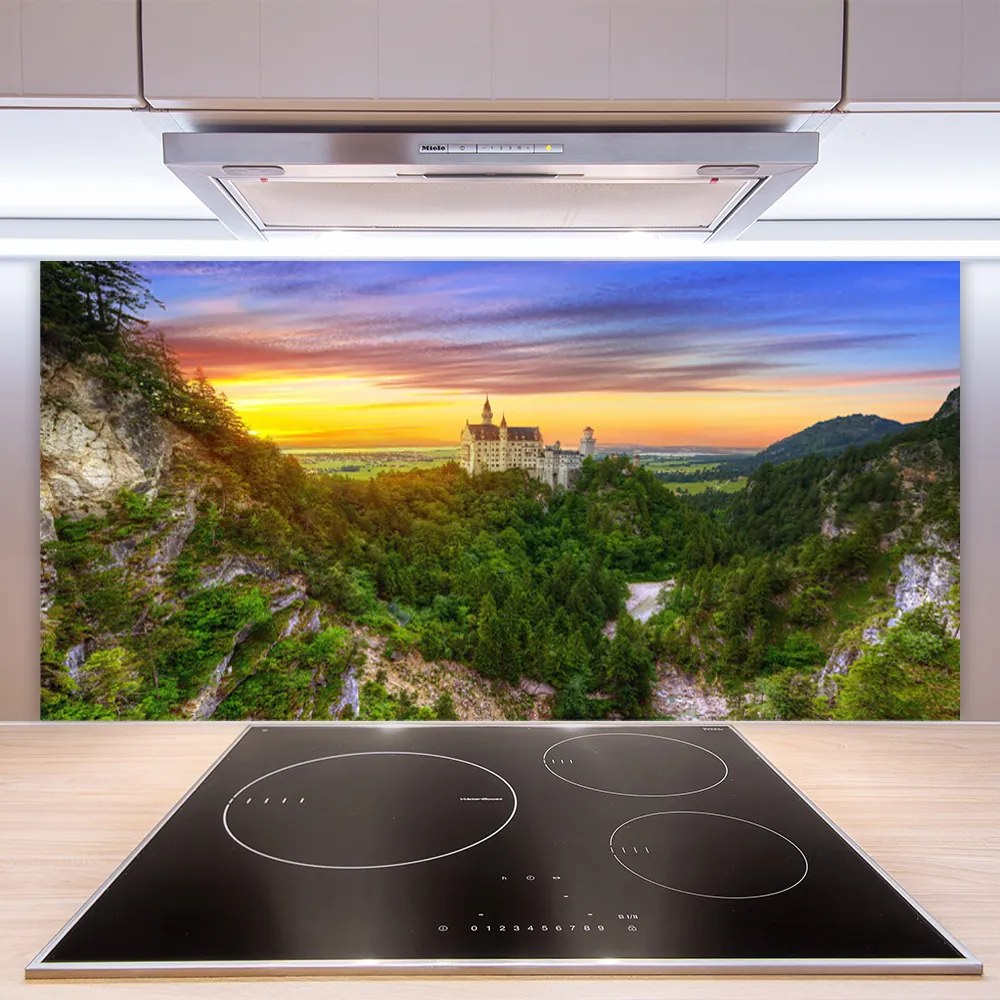 Rivestimento parete cucina Paesaggio di montagne 120x60 cm