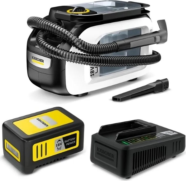 Aspiratore industriale a batteria KARCHER SE 3-18 Compact  1 batt da 18V 5  Ah 1.7l 12 kPa