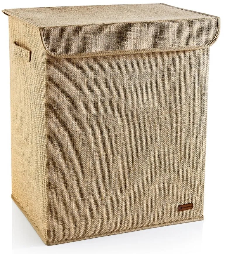 Cesto portabiancheria in iuta marrone chiaro 67 l - Mioli Decor