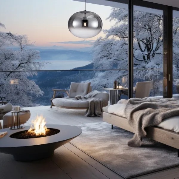 Lampadario a sospensione con filo CAMPANIA 1xE27/60W/230V nero