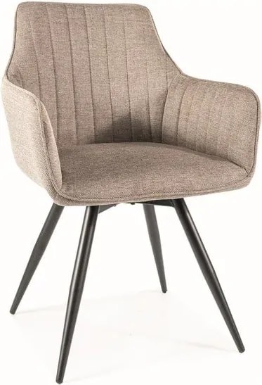Sedia a sfera Brego beige34/nero