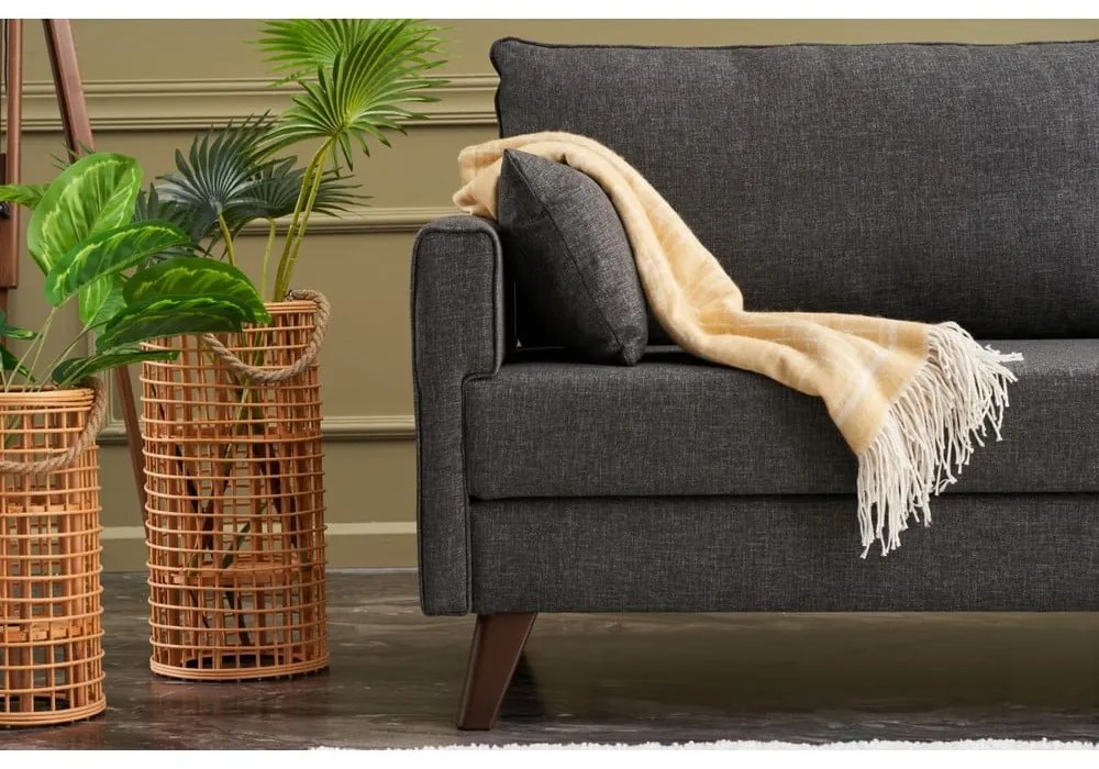 Divano letto antracite 208 cm Bella - Balcab Home