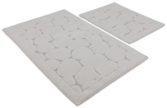 SET 2x Tappeto da bagno LINO 60/100 cm beige