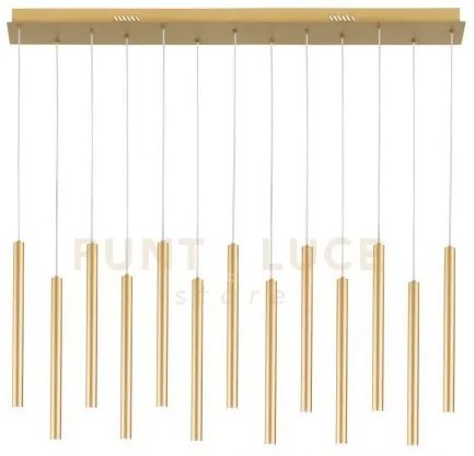 Lampadario a sospensione led pype oro 65w 6110lm cct 3000 4000 6500...