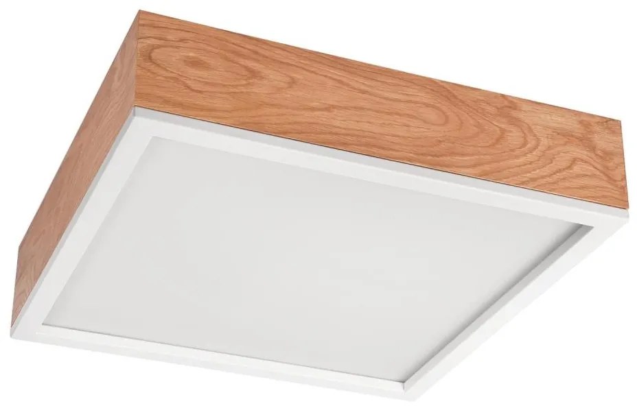 Plafoniera OAK SQUARE 4xE27/15W/230V 39x39 cm quercia/bianco