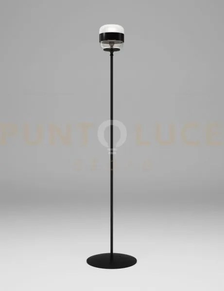 Futura lampada da terra p bianco nero montatura nero opaco 1 luce a...