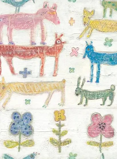 Sugarboo Tapete Stacked Animals von MINDTHEGAP - WP20277