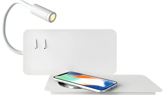 Applique LED moderno Ipno bianco IP20, luce bianco naturale 810 lumen, NOVECENTO
