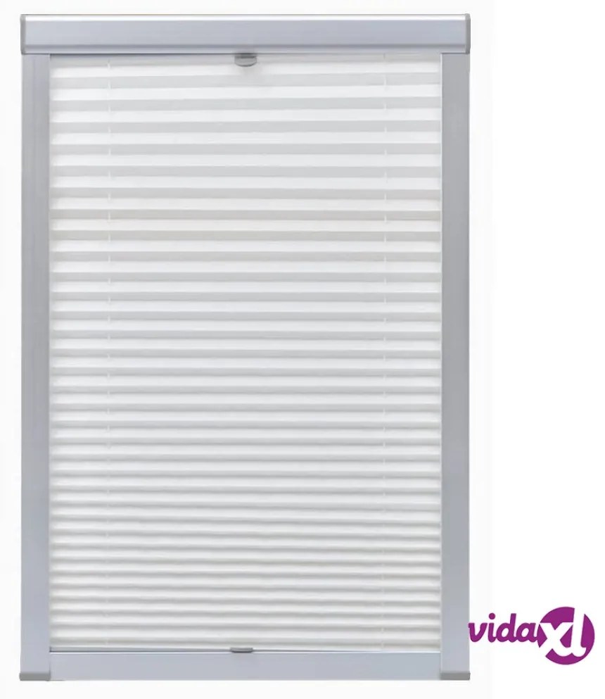 vidaXL Tenda Plissettata Oscurante Bianca 206