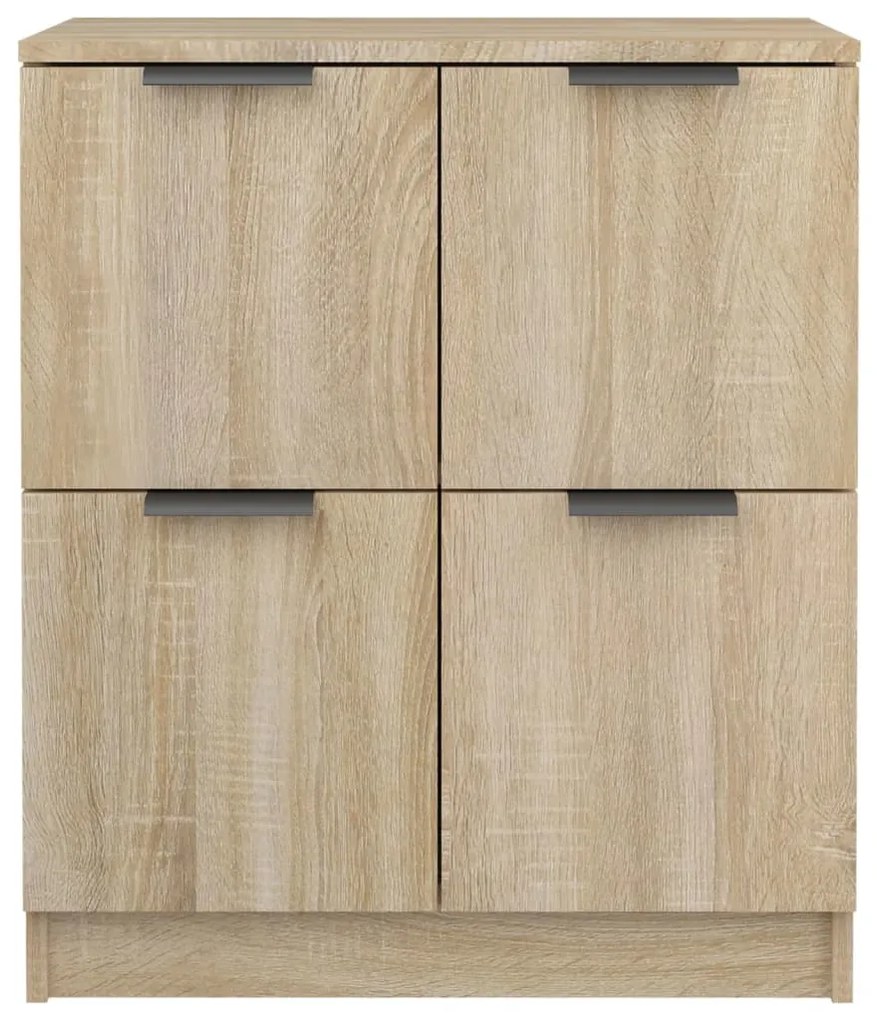 Credenza rovere sonoma 60x30x70 cm in legno multistrato