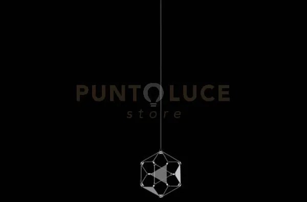 Lucciola pendente senza rosone led 4,8w, 408lm 3000k, acciaio inoss...