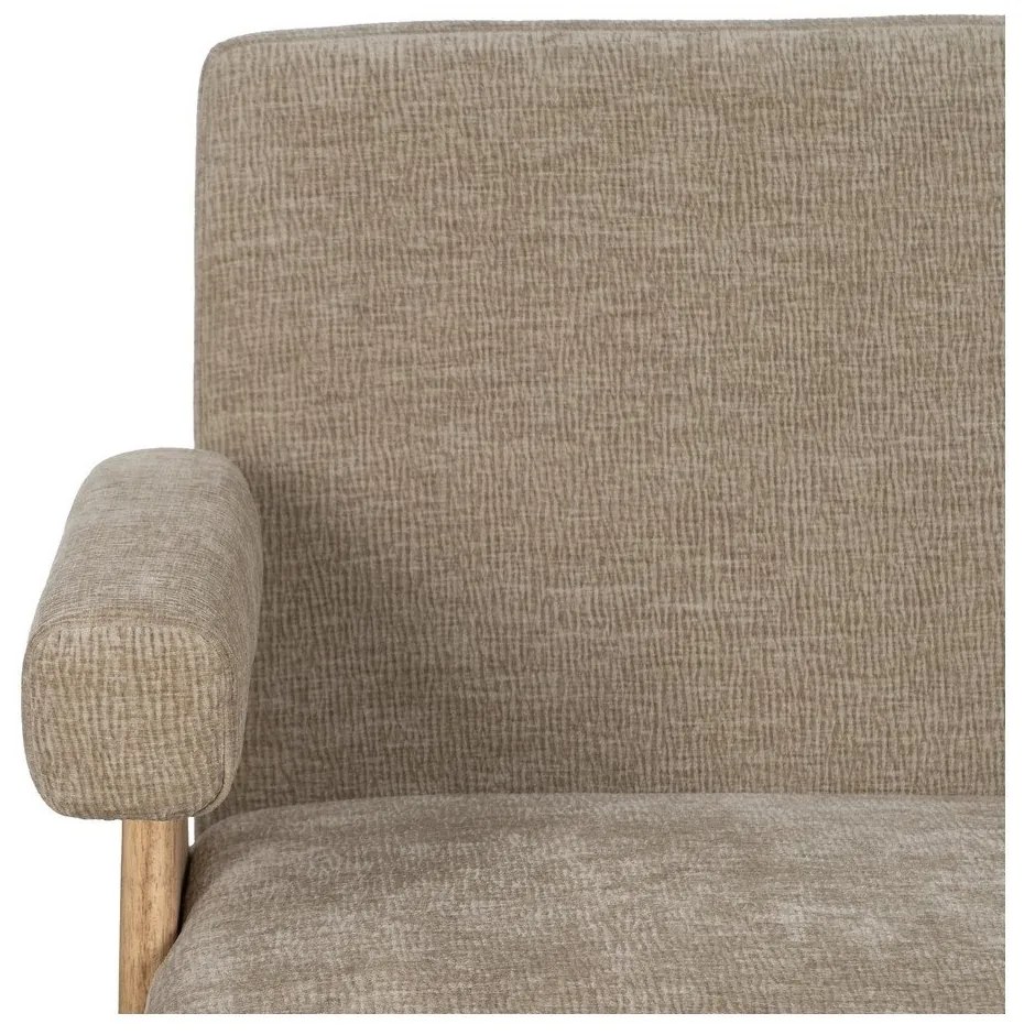 Divano beige con rivestimento in ciniglia 134 cm Rest – Ixia