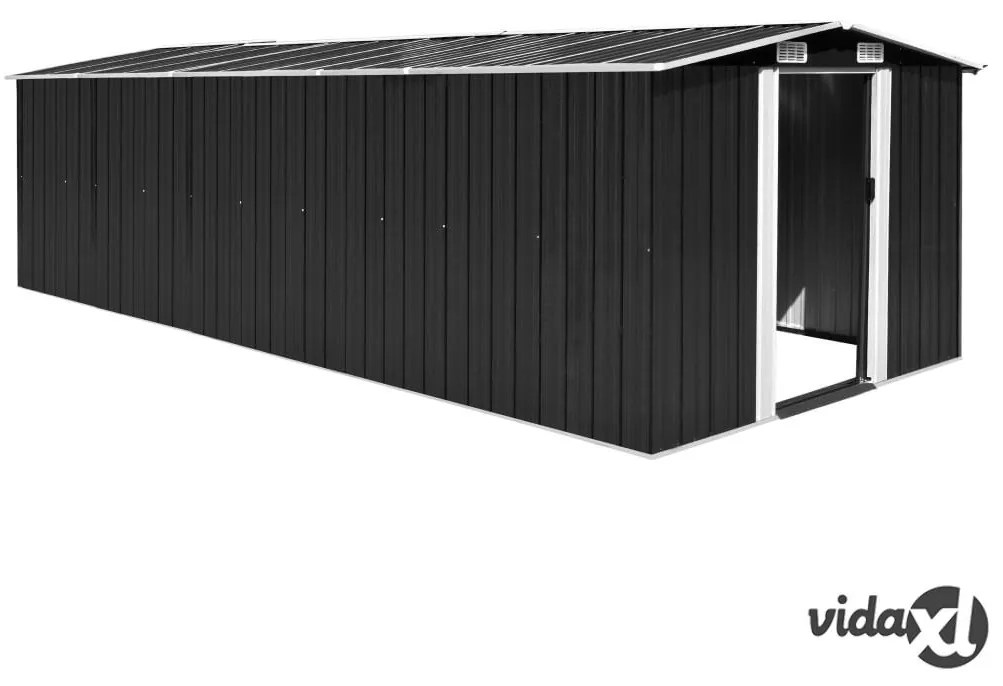 vidaXL Casetta da Giardino 257x580x181 cm in Metallo Antracite