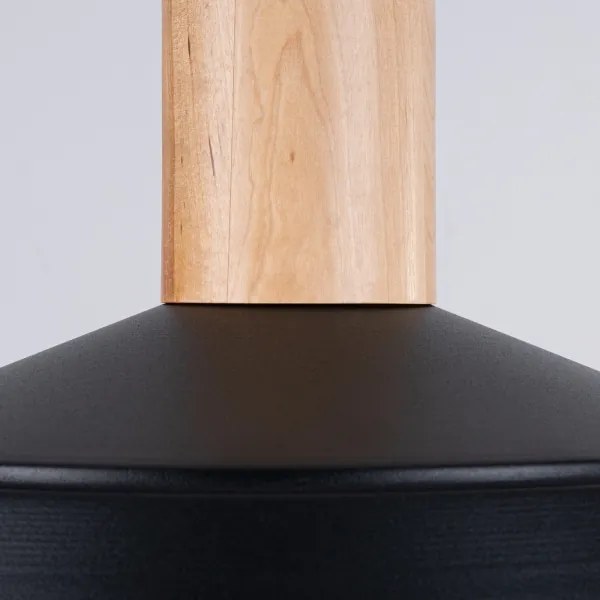 Sollux SL.1322 - Lampadario a sospensione con filo FANO 1xE27/15W/230V diametro 34 cm nero