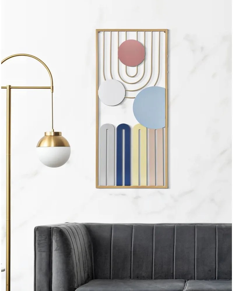 Decorazione da parete in metallo 37x84 cm Colorful - Mauro Ferretti