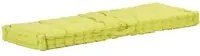 Cuscino per Pallet e Pavimento in Cotone 120x40x7 cm Verde 48685