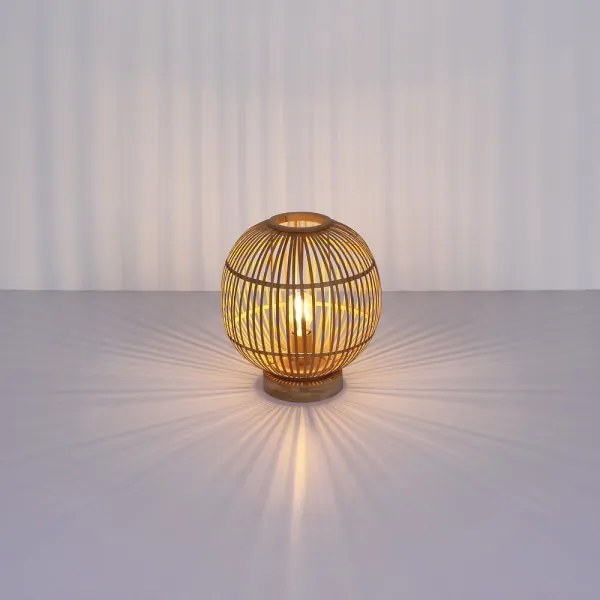 Globo 15368T - Lampada da tavolo HILDEGARD 1xE27/60W230V bambù