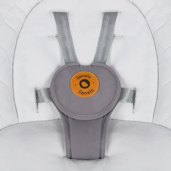 Lionelo - Dondolo per bambini con melodia MELL Grigio Pietra 4xAA + telecomando