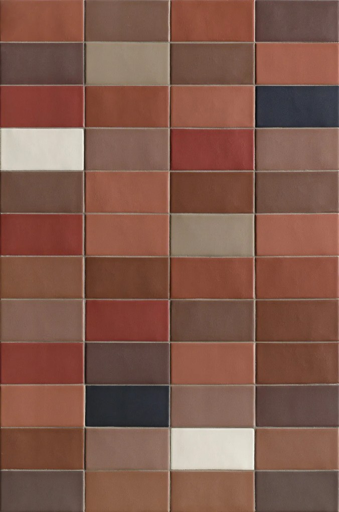 Mutina Lane Poly Piastrella In Gres Porcellanato Smaltato Cm 7,9x16 Terracotta