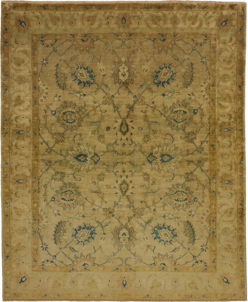 Ziegler Tappeto persiano 240x300 Verde (Iran) Annodato A Mano