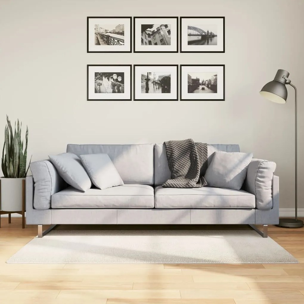 Tappeto Iza A Pelo Corto Aspetto Scandinavo Crema 80x150 Cm /