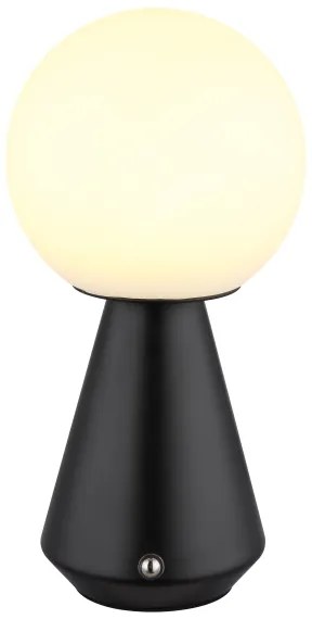 Globo 21029S - Lampada da tavolo LED dimmerabile SORA 1,5W/5V 1800 mAh nera