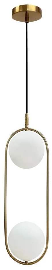 Lampadario a sospensione con filo CORDEL 2xG9/28W/230V oro