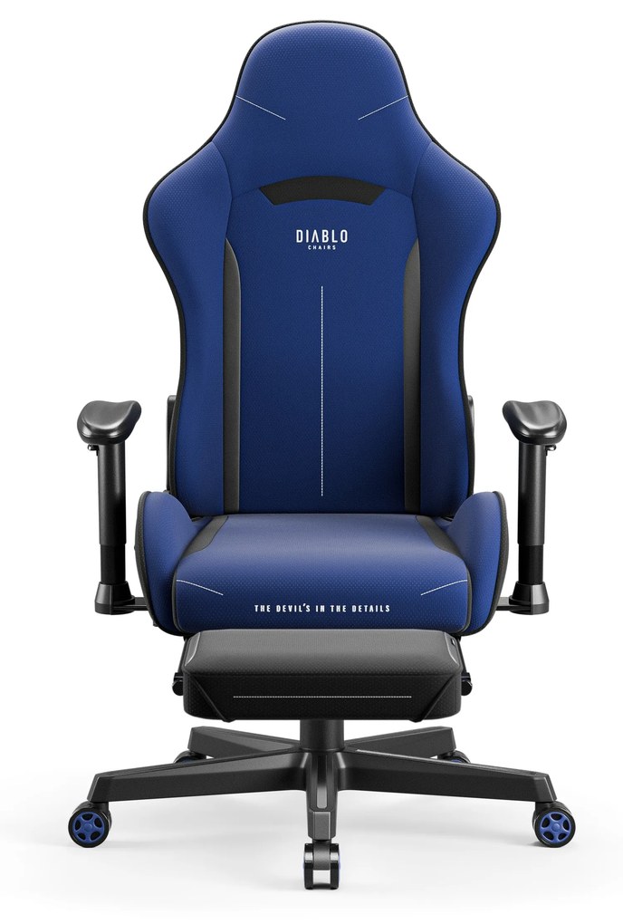 Poltrona da gaming in tessuto blu navy Diablo X-Starter