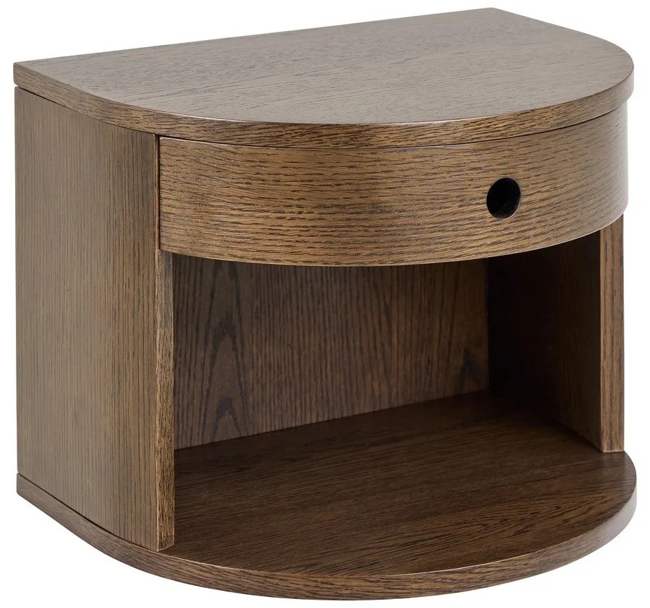 Comodino colore naturale scuro con effetto rovere Paron – Actona