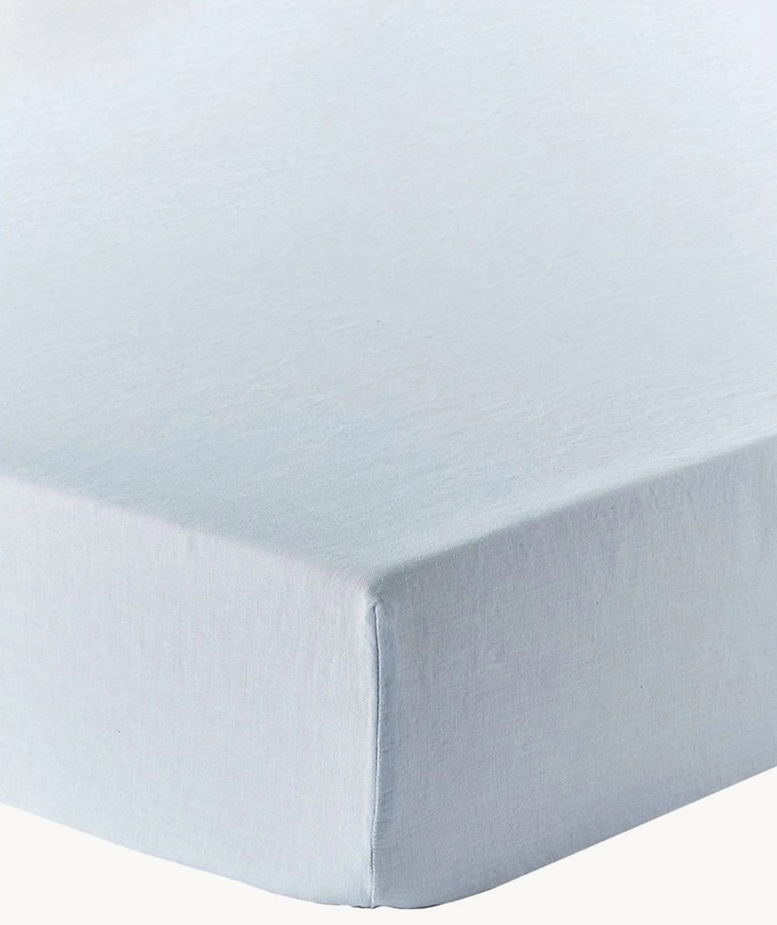 Lenzuolo con angoli topper in lino lavato Airy