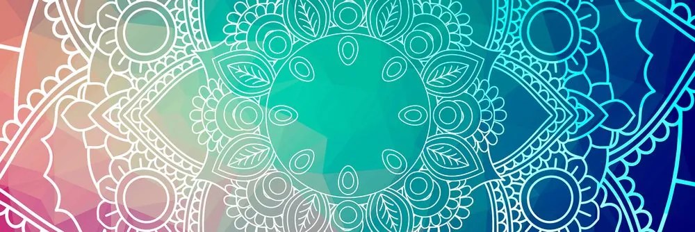 Stampa su tela – Mandala pastello