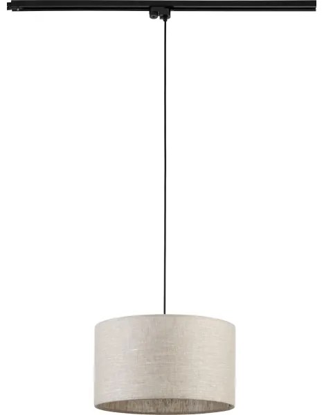 Lampadario su filo per sistema a binario TRACER 1xE27/15W/230V diametro 38 cm nero/grigio