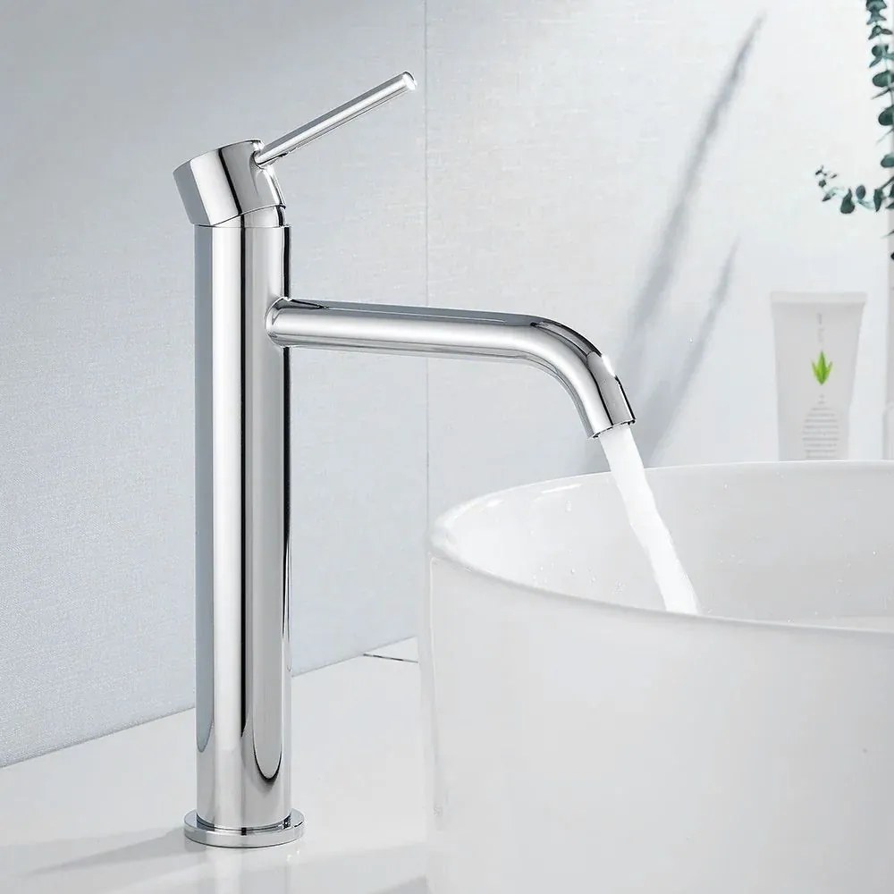 Rubinetto da lavabo Rea Lungo Chrome High