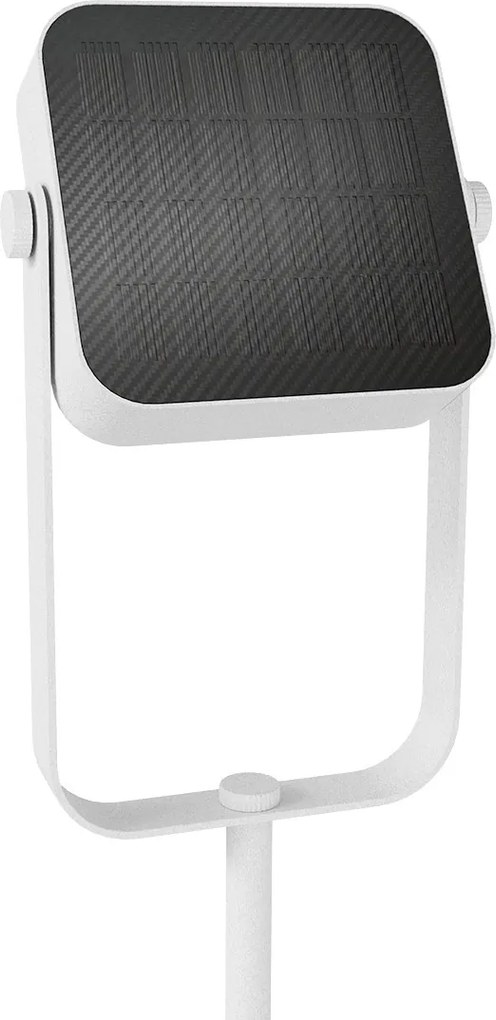 Piantana Solare in alluminio 120cm Ricaricabile USB-C - Bianca Colore Bianco Naturale 4.000K