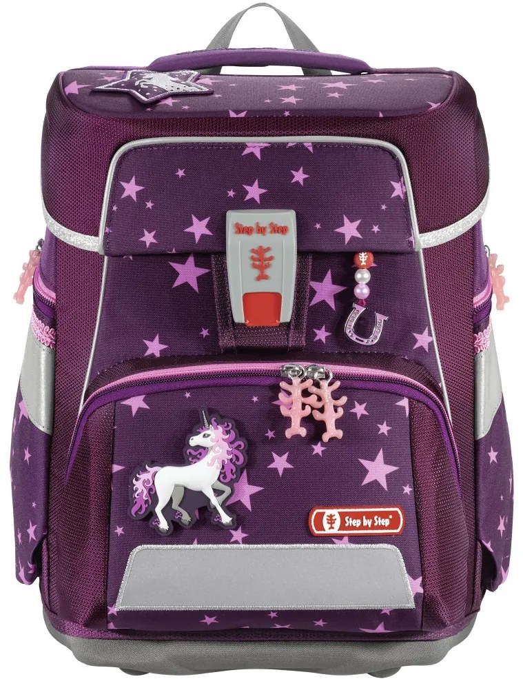 Zaino scuola SPACE - set da 5 pezzi, Step by Step Glitter Unicorn Nuala