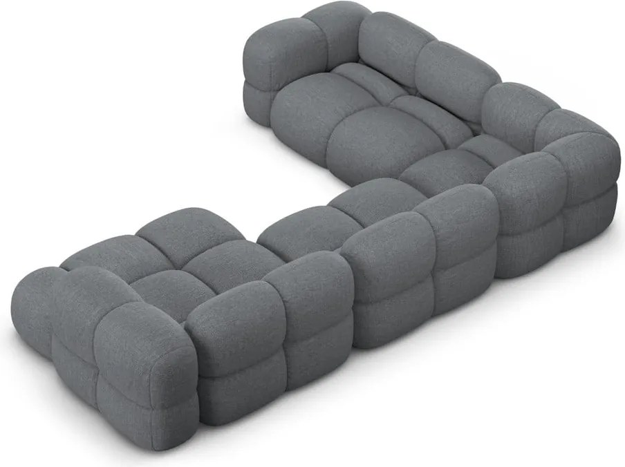 Divano angolare grigio (con penisola a sinistra/a U) Loretto – Cosmopolitan Design