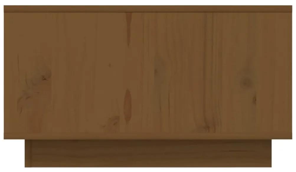 Tavolino da Salotto Miele 55x56x32 cm Legno Massello di Pino