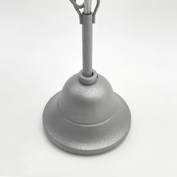 Lampadario a sospensione con catena RETRO 2xE27/60W/230V argento