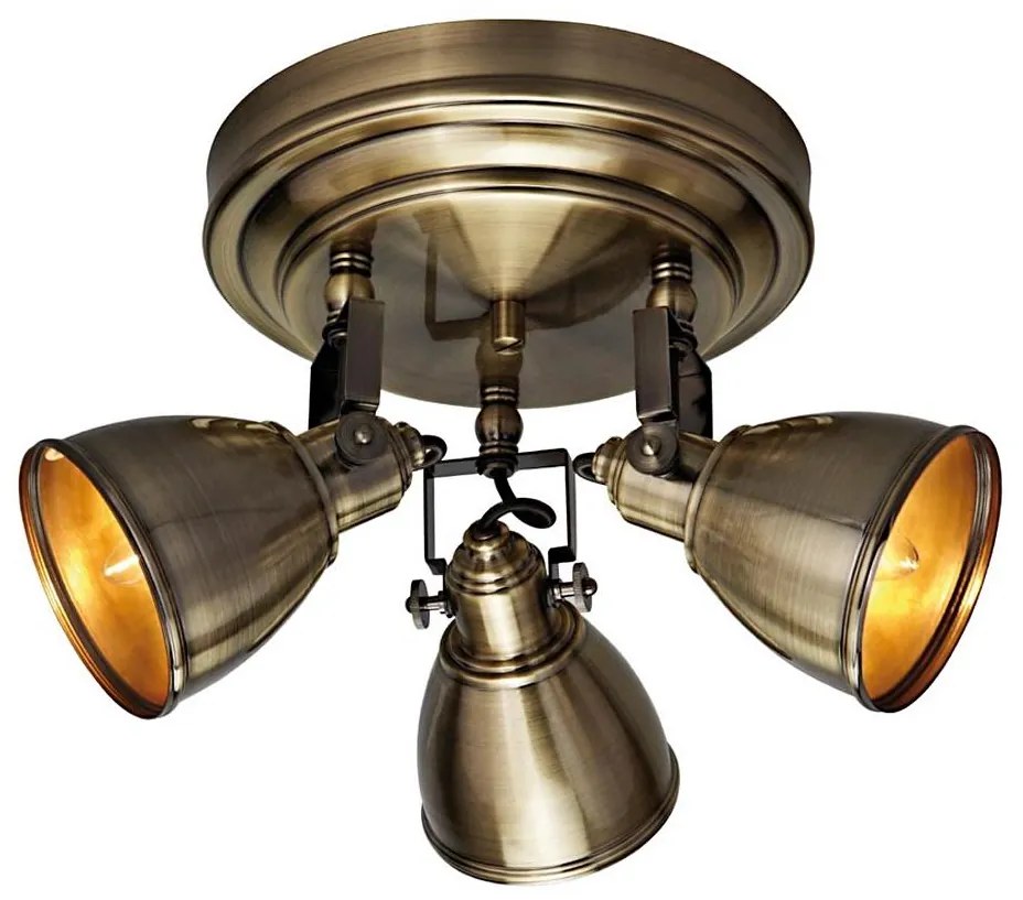 Markslöjd 104050 - Faretto FJÄLLBACKA 3xE14/40W/230V ottone