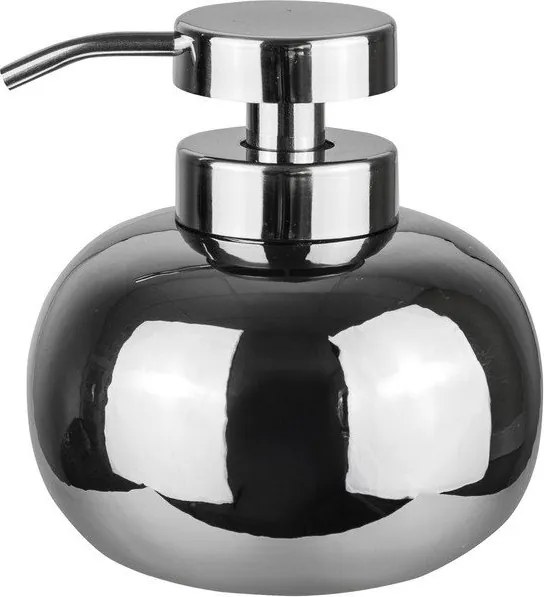 Dispenser per sapone argentato in ceramica 200 ml Lotus – Mette Ditmer Denmark