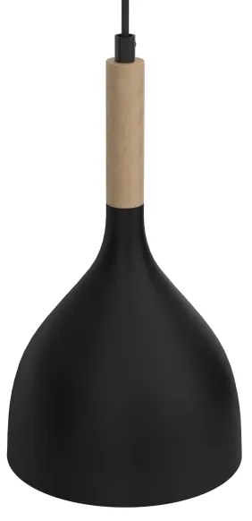 Lampadario a sospensione con filo NOAK WOOD 2xE27/60W/230V